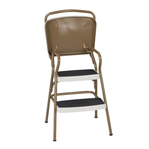 COSCO Stylaire Retro Chair Step Stool with Flip-Up Seat - Bed Bath